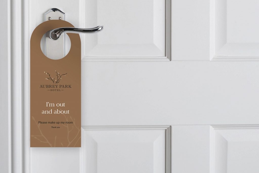 Aubrey Park doorhanger | Branding and Collateral - Independent Marketing | IM London