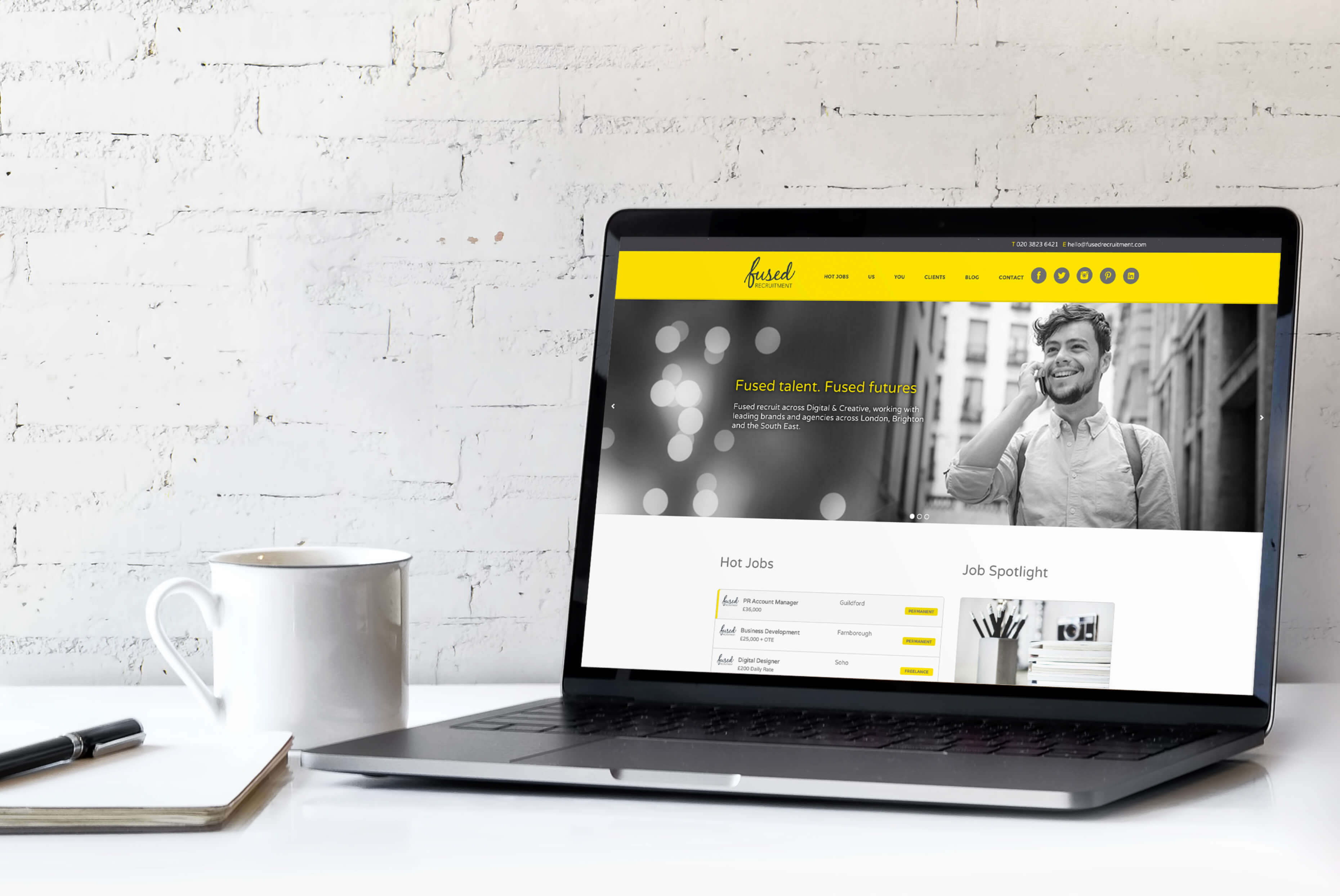 Fused Recruitment Website | Fused Recruitment Branding | Independent Marketing - IM London | London Branding Agency