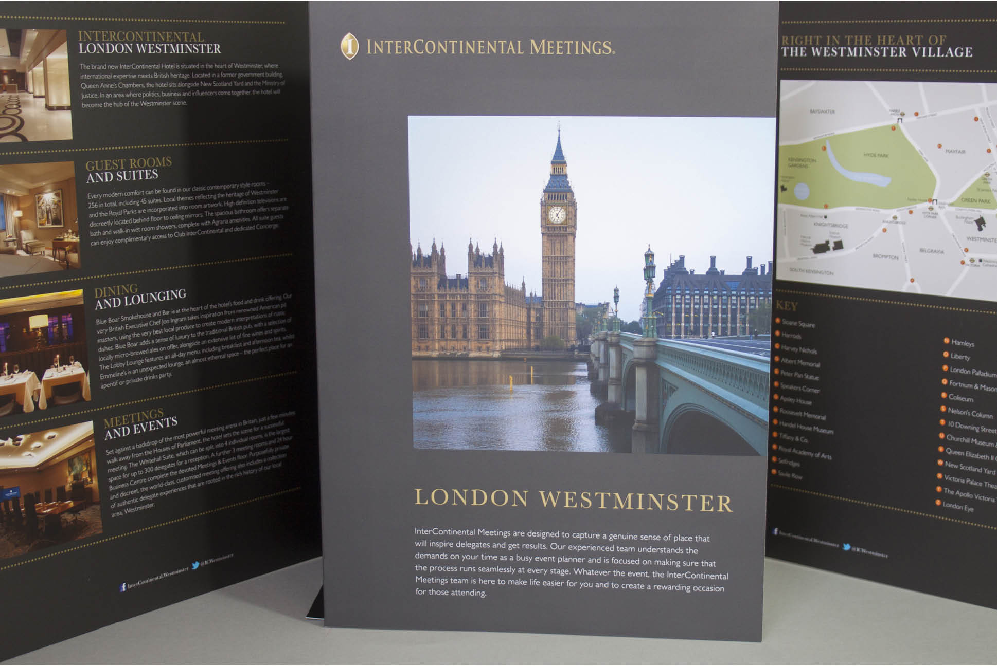 InterContinental meeting brochure and folder | Brochure Design for InterContinental Hotels and Resorts | Independent marketing | IM London | London branding agency