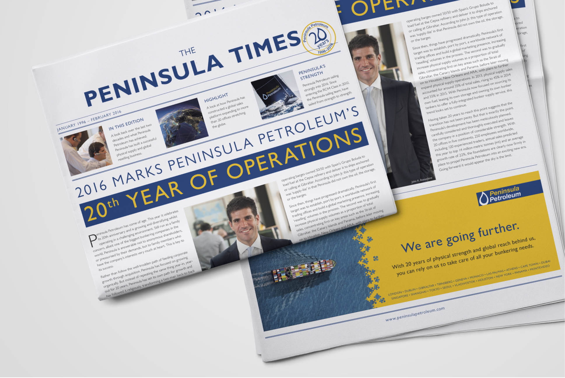 Peninsula Petroleum Newspaper | Branding and Marketing Services - Independent Marketing | IM London