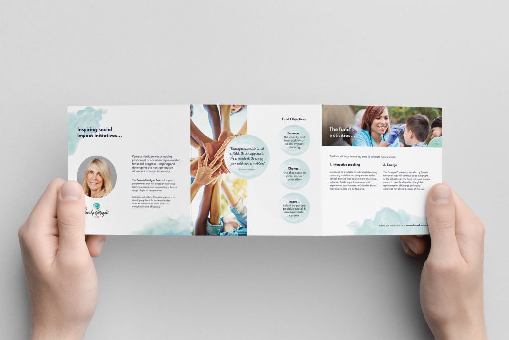 Pamela Hartigan Fund Brochure | Independent Marketing | IM London | Branding and Website Design