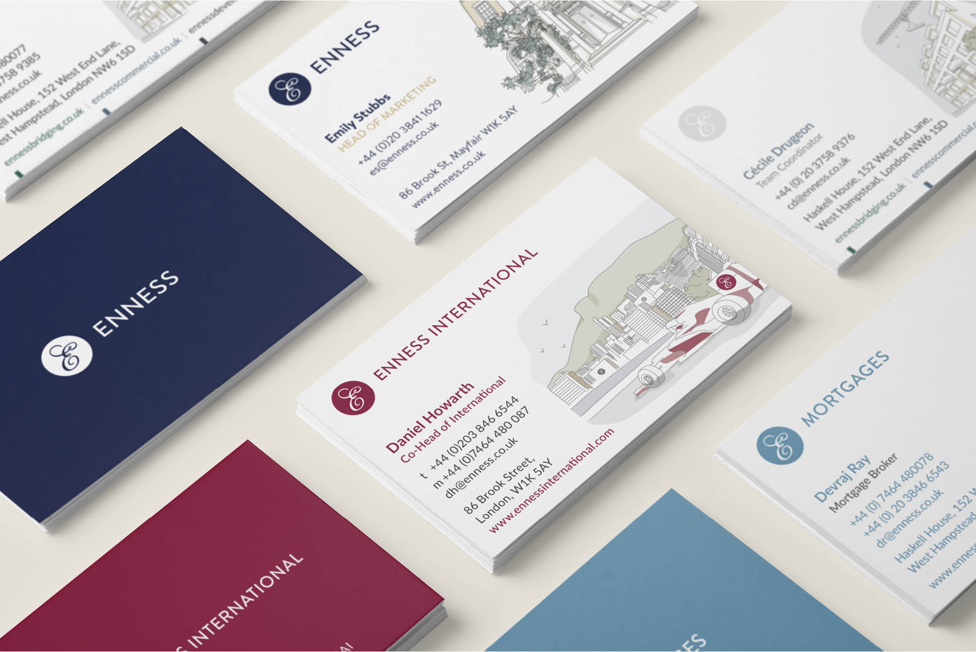 Enness Business cards | Enness Website | Independent Marketing Brand Audit and Branding Refresh Services | IM London