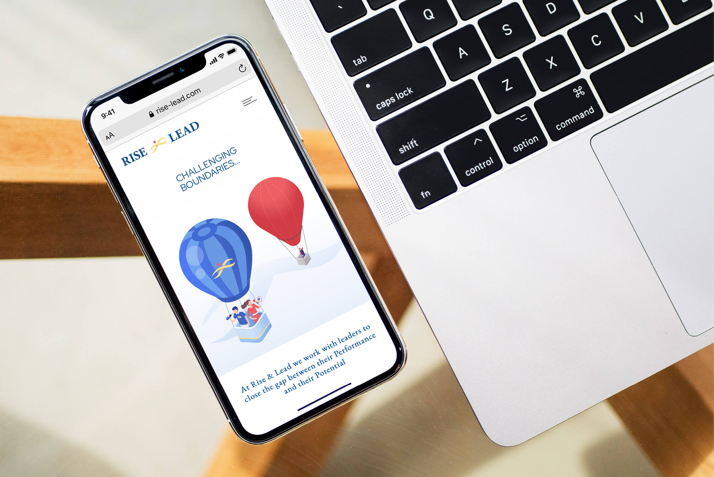 Rise & Lead Mobile website