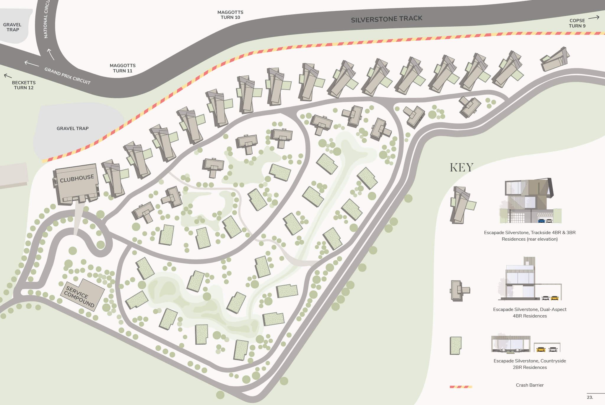 Escapade Silverstone Development plan illustration